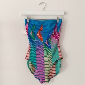 1980s Cole of California One Piece Swim Multi Color - XS